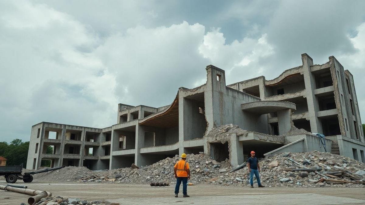 Causas Comuns de Desabamentos em Obras Mal Planejadas