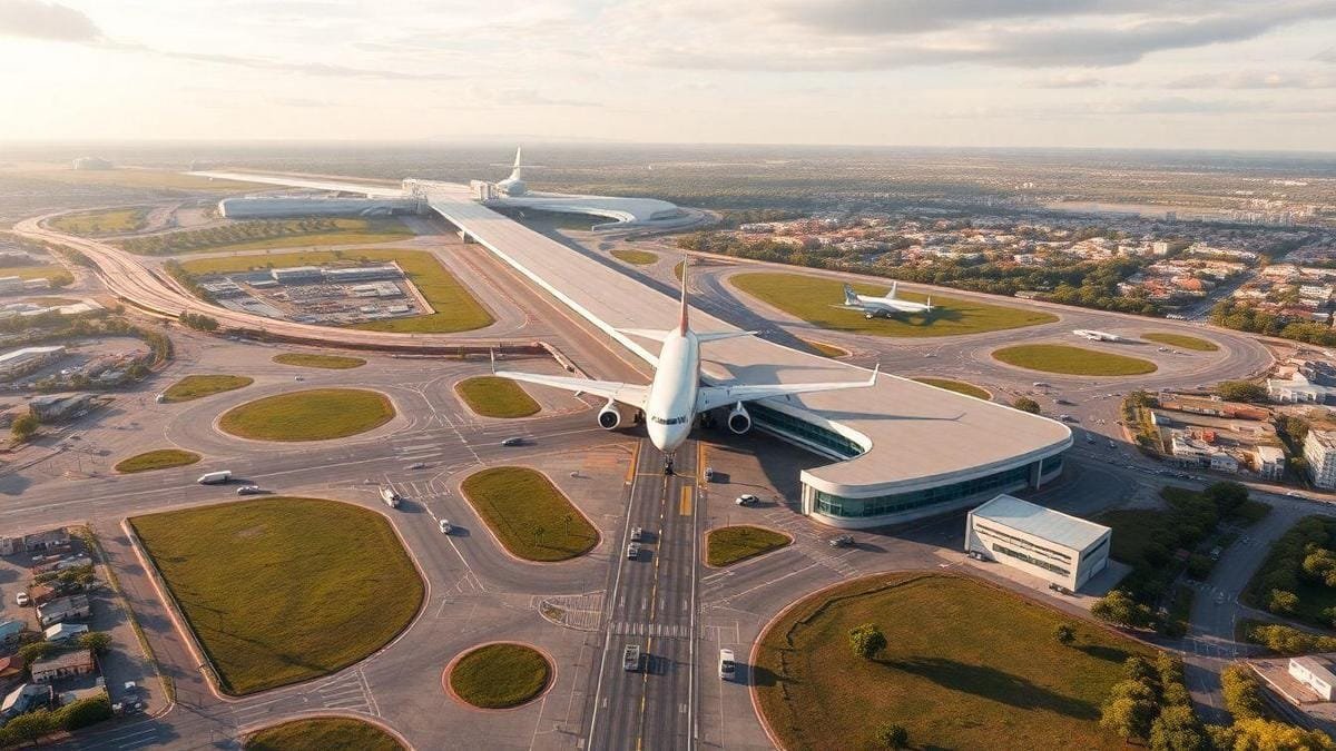 Como o planejamento urbano influencia os aeroportos?