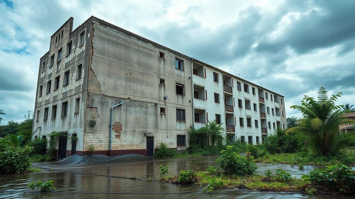Danos estruturais devido à drenagem inadequada