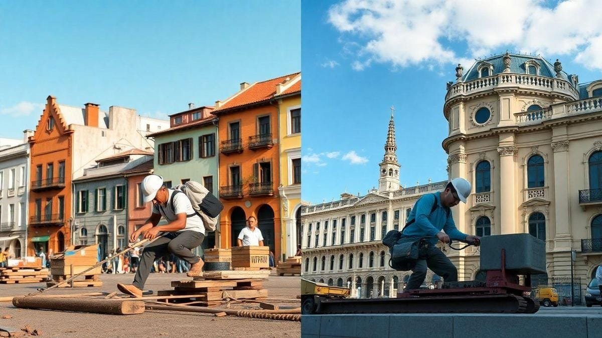 Diferenças de Preços de Serviço de Pedreiro no Brasil e Exterior