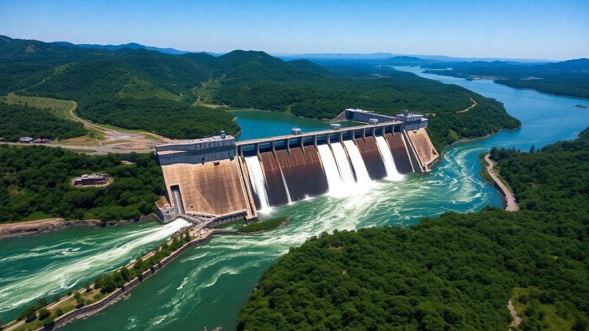 Duração da construção da represa de Itaipu