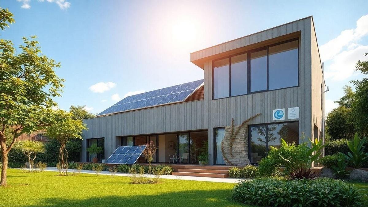 Eficiência energética em construções com painéis solares