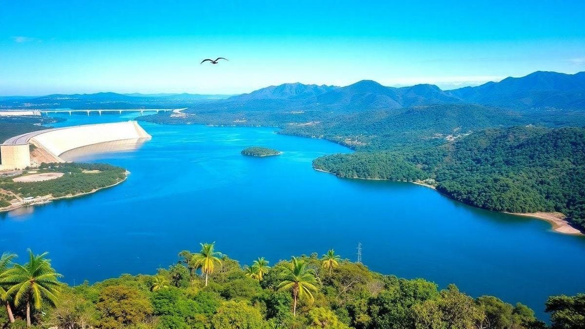Projeto da represa de Itaipu