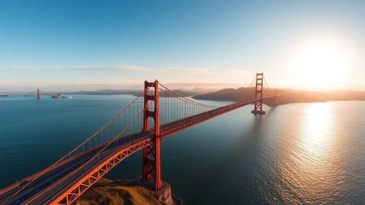 Projetos de infraestrutura na Califórnia e a Ponte Golden Gate