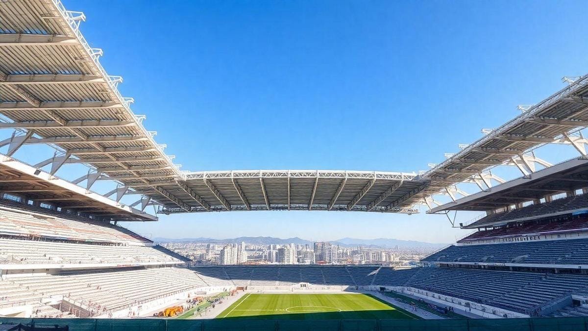 Tempo de Construção de Estádios