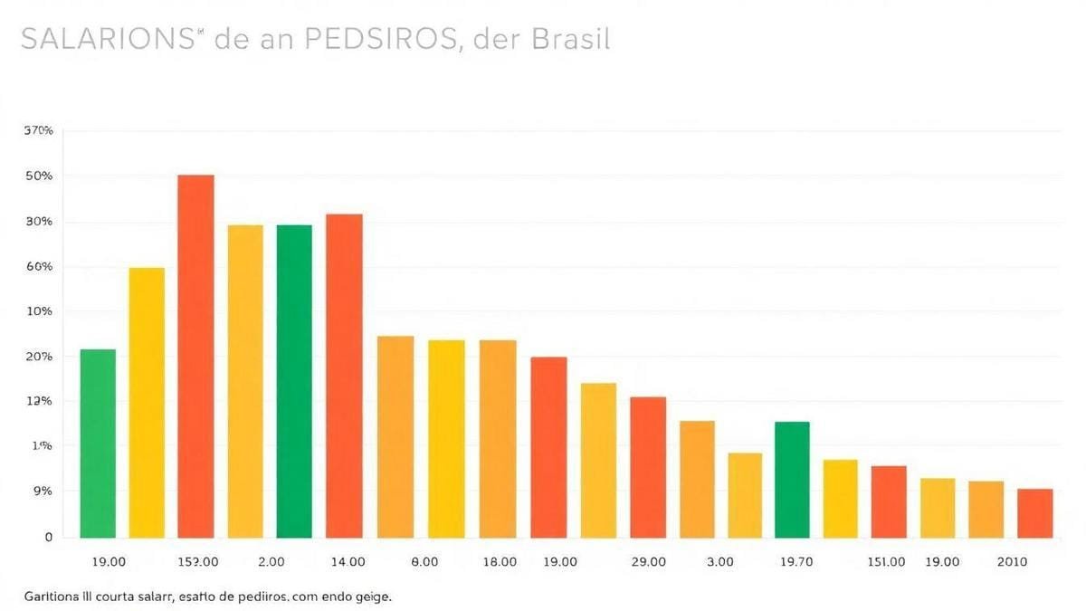 Variação salarial de pedreiros por estado
