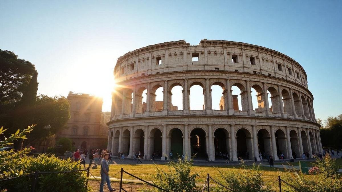 A arquitetura do Colosseu