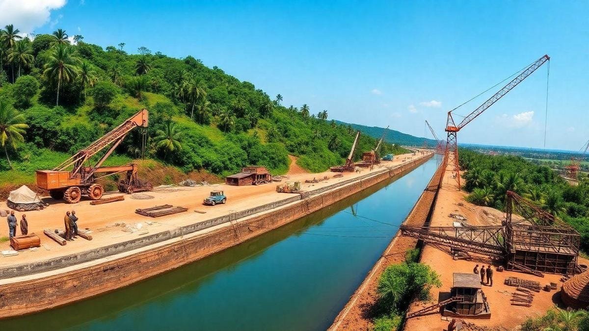 Desafios na Construção do Canal do Panamá