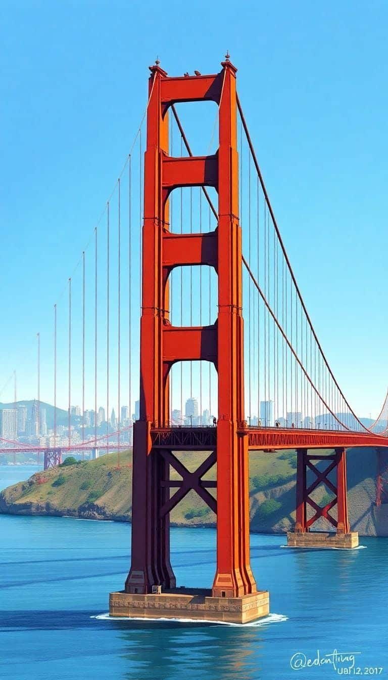 Descubra o intrigante tamanho e tempo da construção da Ponte Golden Gate