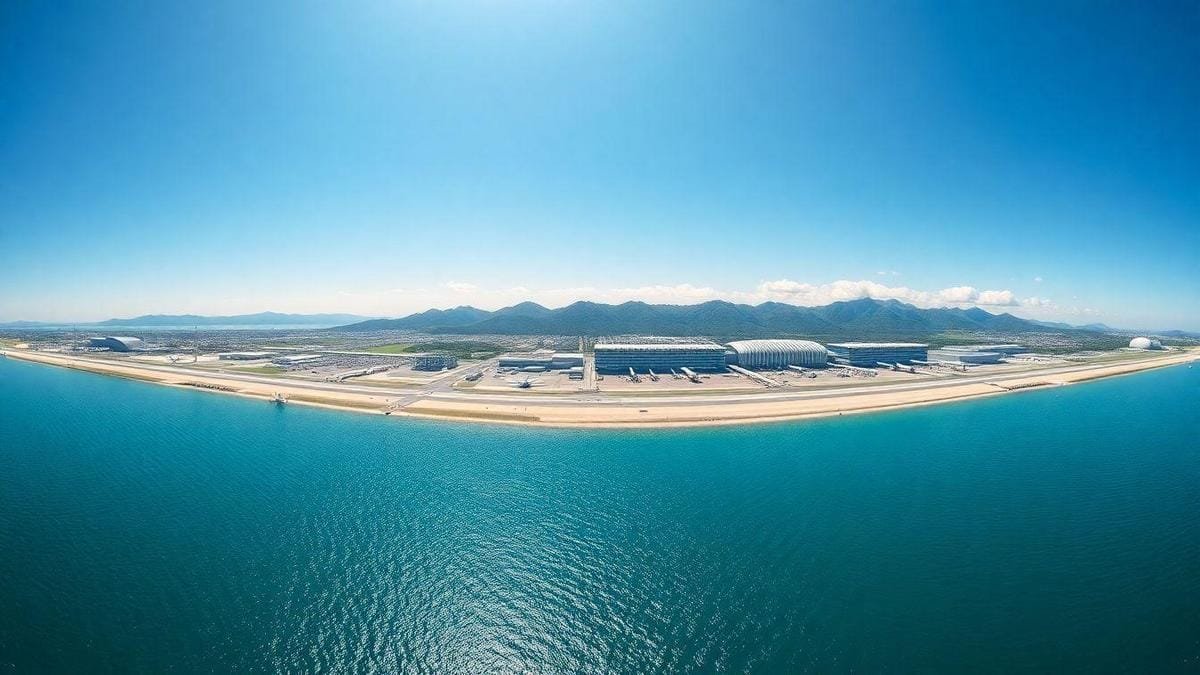 Duração da obra do Aeroporto Internacional de Kansai