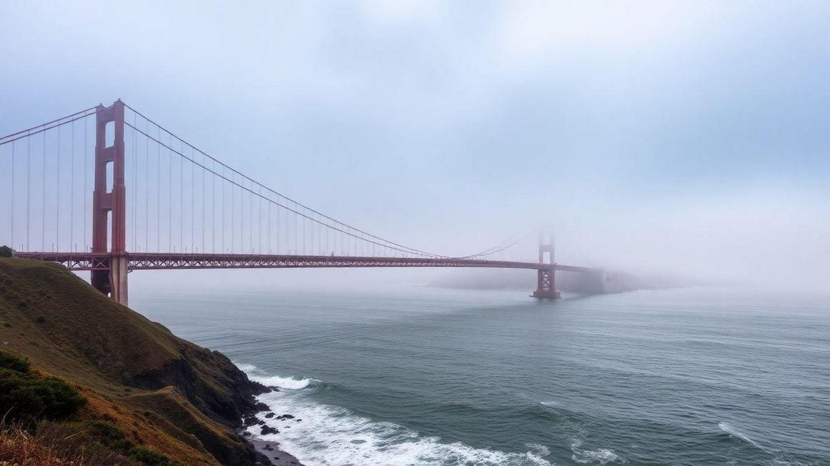 Efeitos climáticos na construção da Ponte Golden Gate