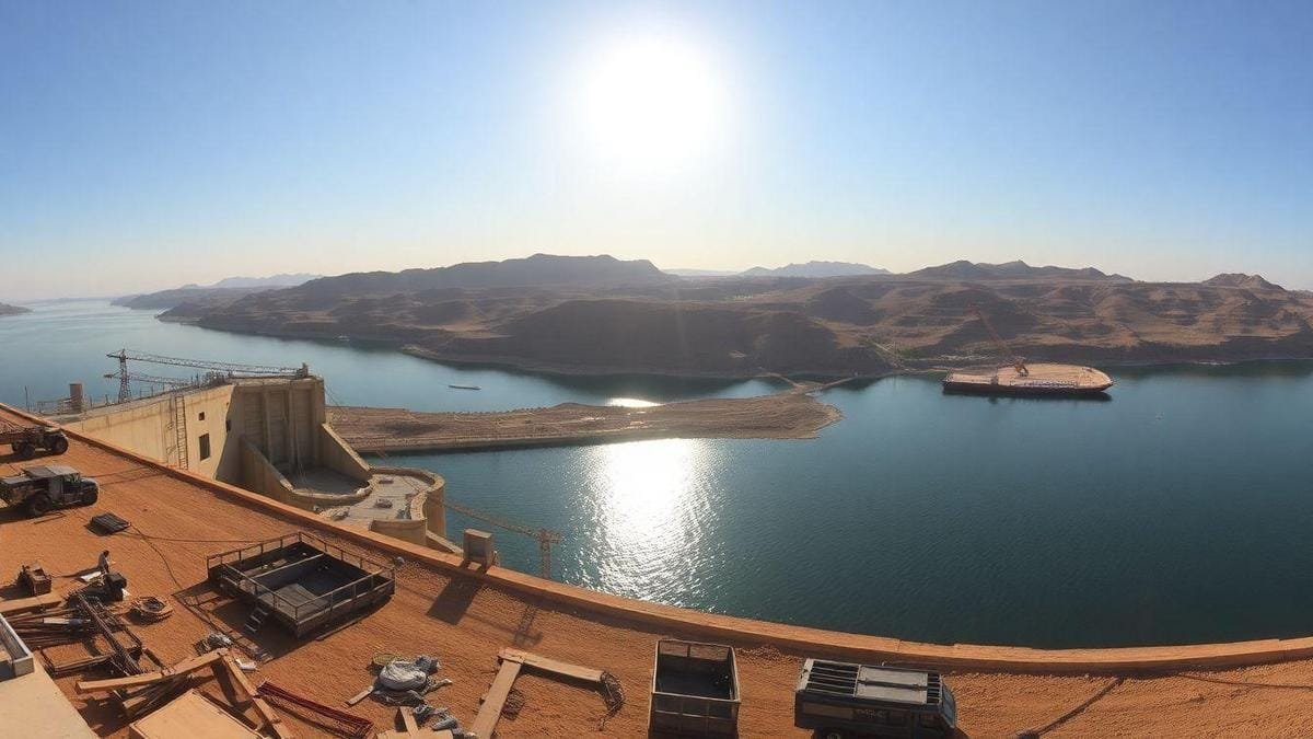 Manutenção da Barragem de Aswan