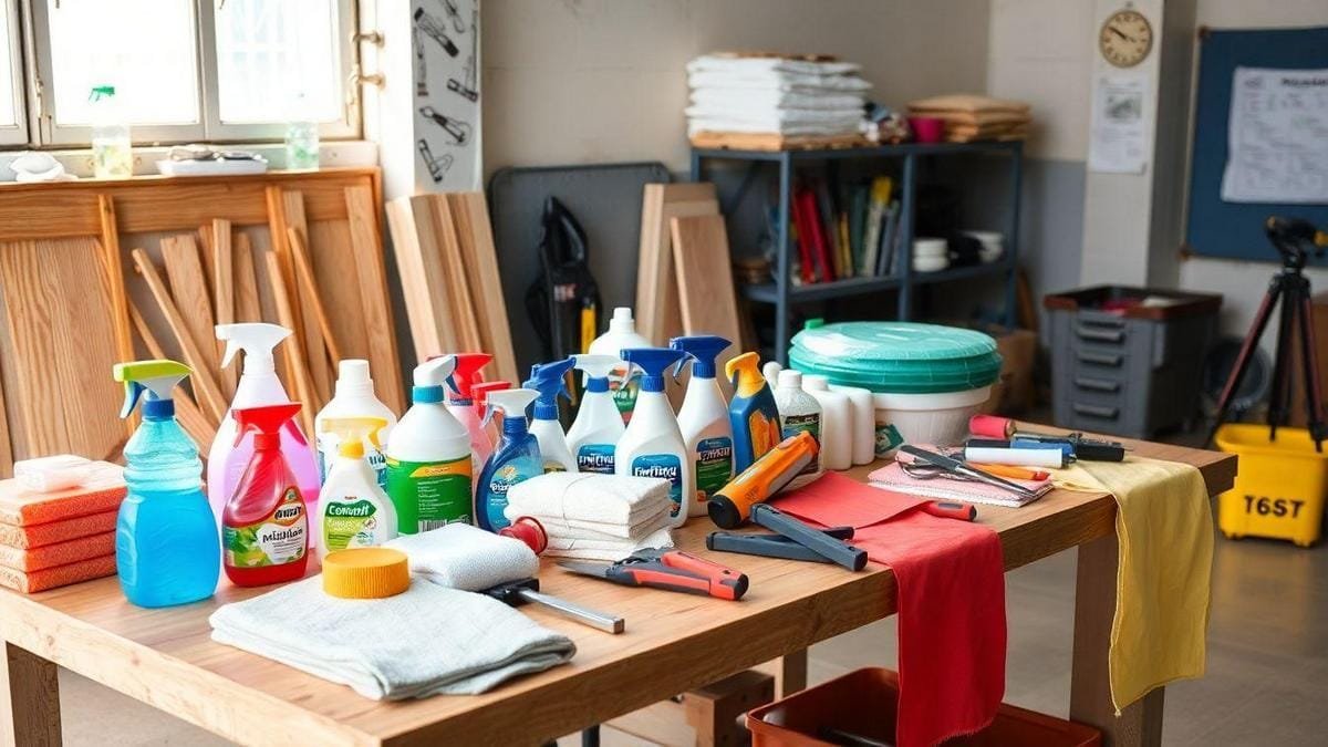 Materiais Necessários para Limpeza de Obras