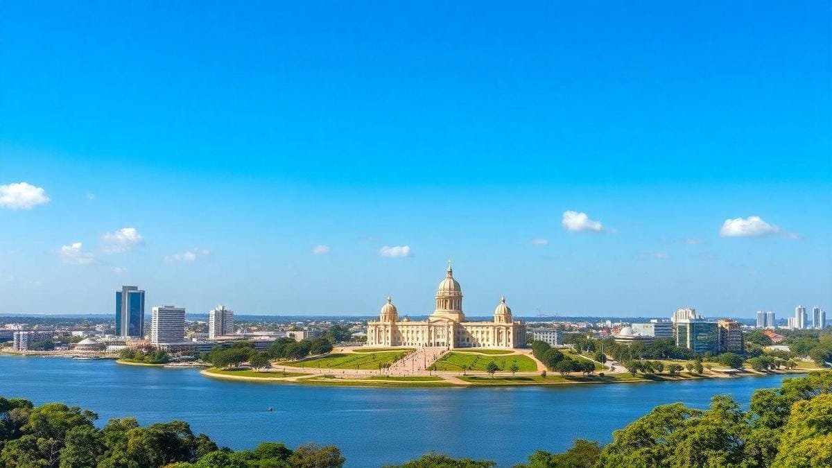 Paisagem Urbana e o Palácio da Alvorada