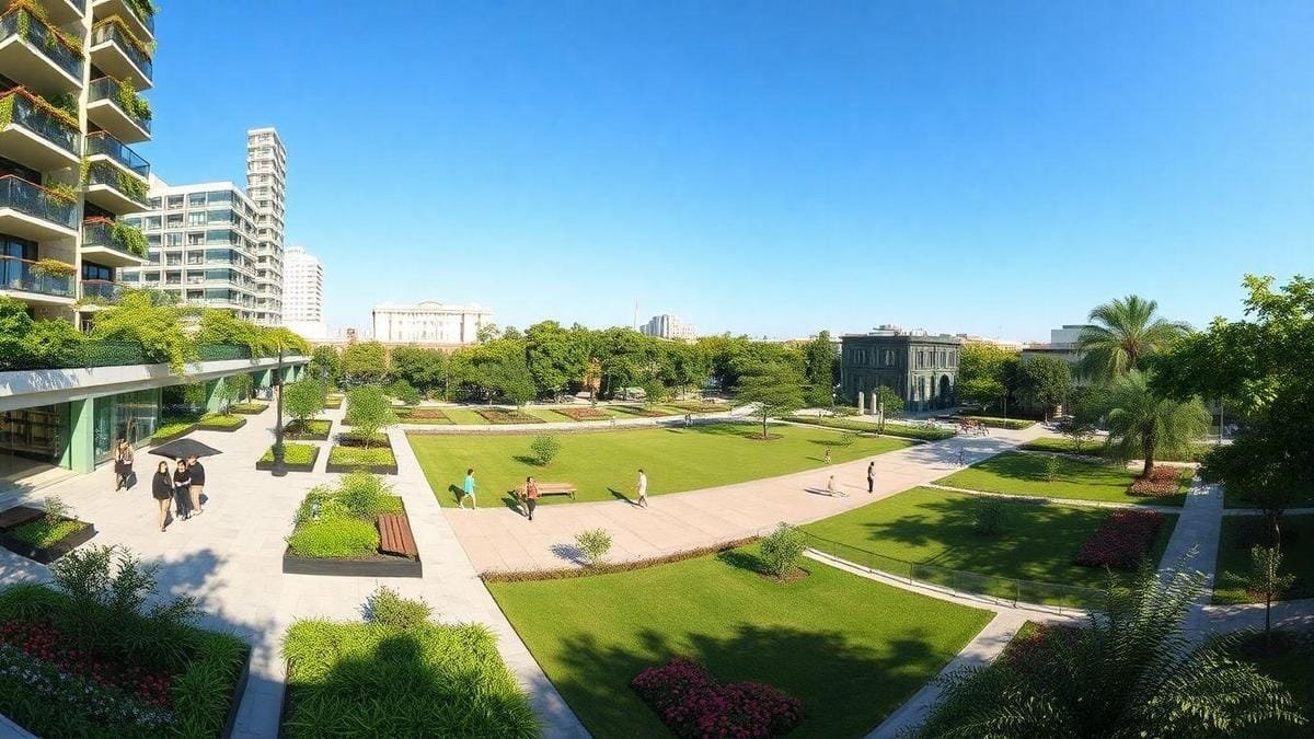 Paisagismo Urbano com Estruturas Verdes