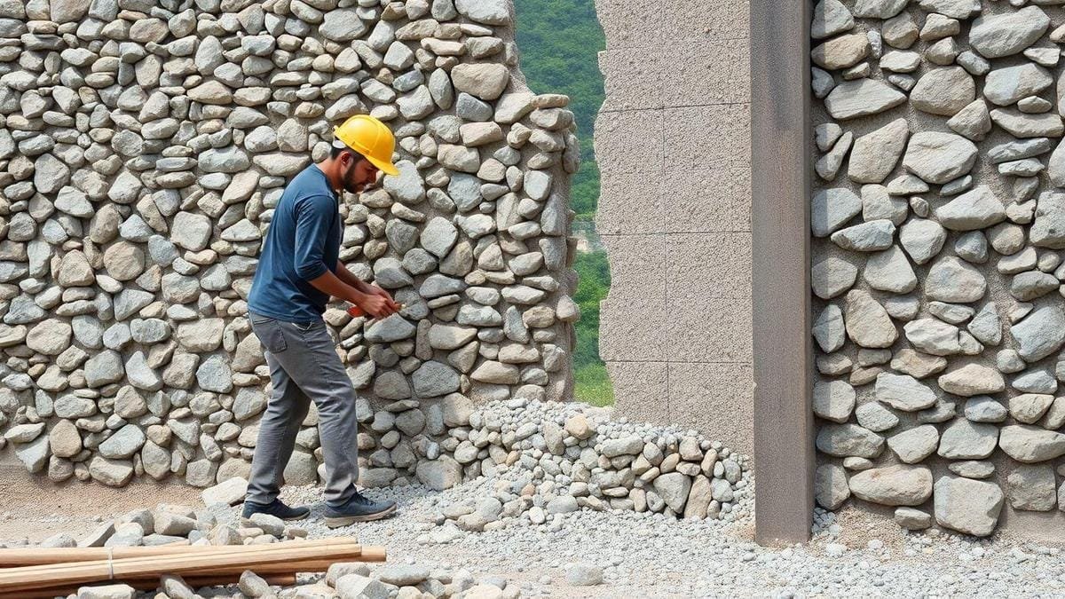 Técnicas Manuais para Construção de Muros de Contenção