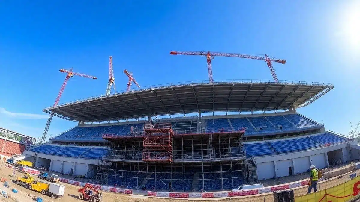 Tempo de execução da reforma do Estádio do Mineirão Tempo de execução da reforma do Estádio do Mineirão