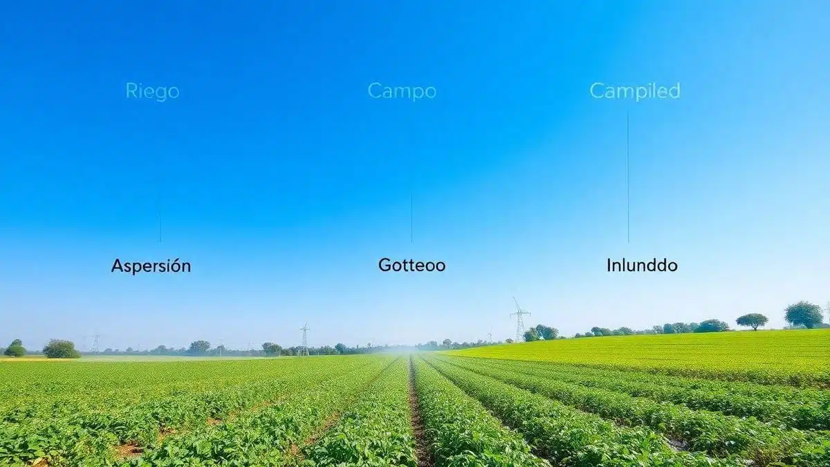 Tipos de sistemas de irrigação