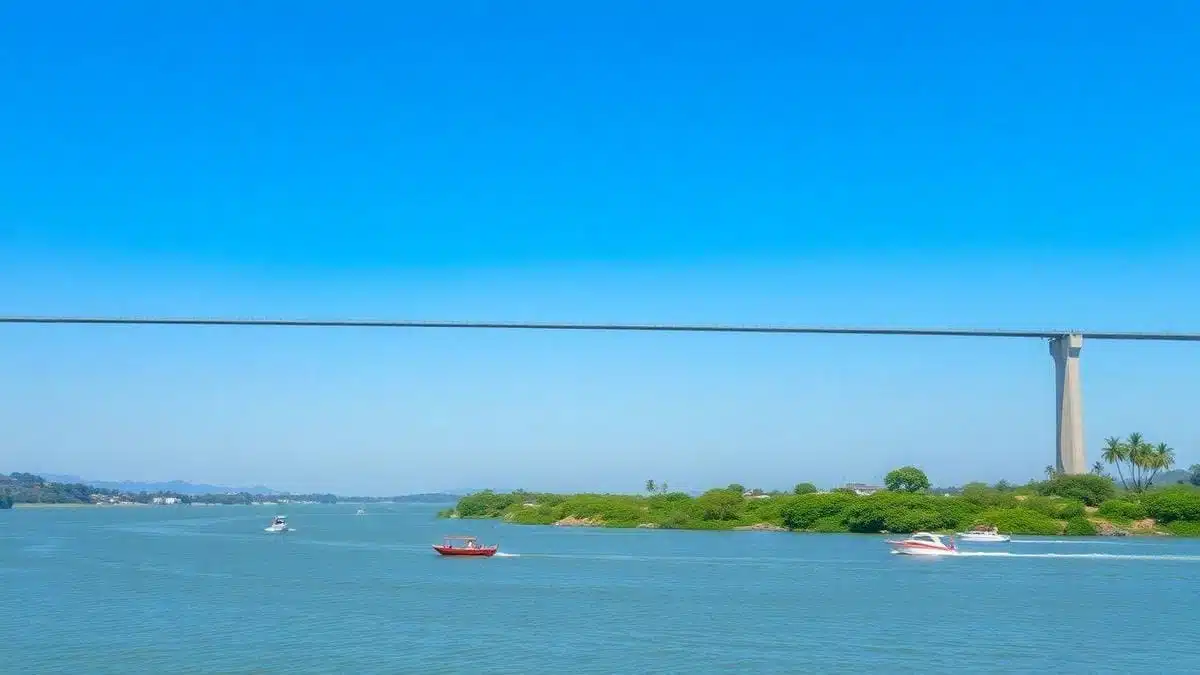 Duração da construção da Ponte sobre o Rio Mackinac