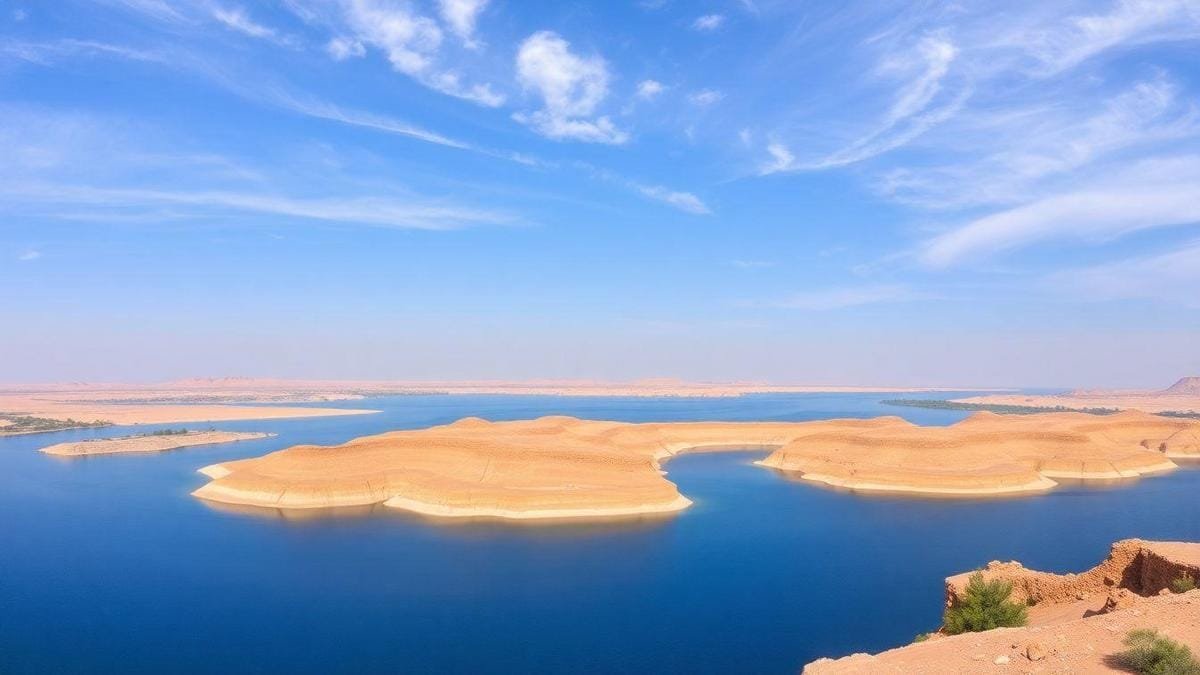 Sedimentação na Represa de Aswan