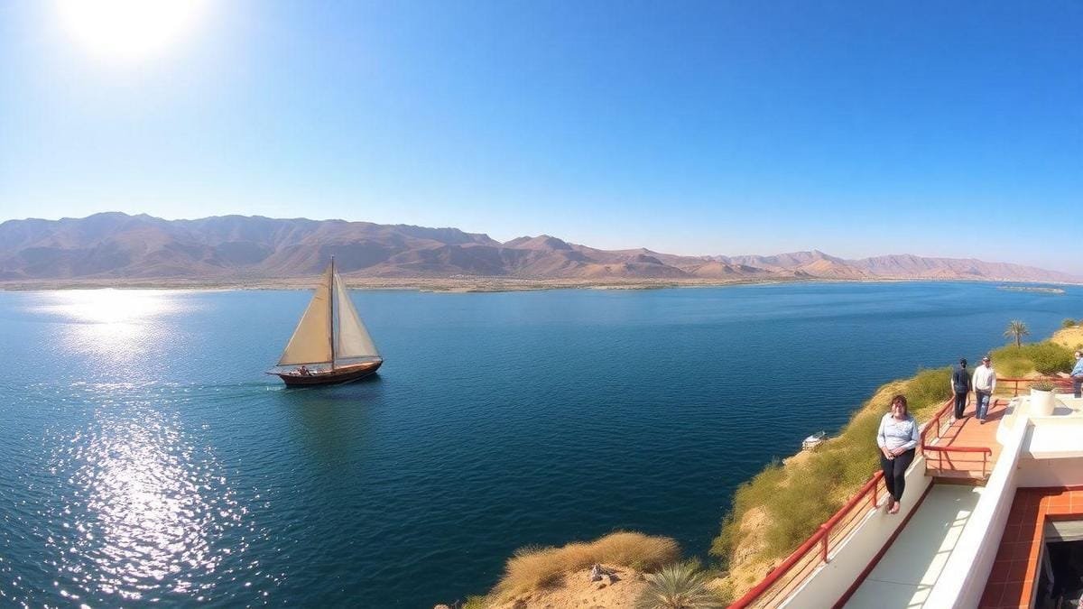 Turismo na Represa de Aswan