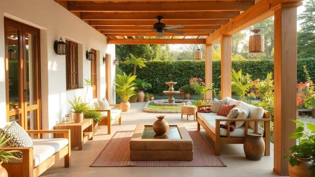 Usando Materiais Naturais para Decorar Ambientes Externos