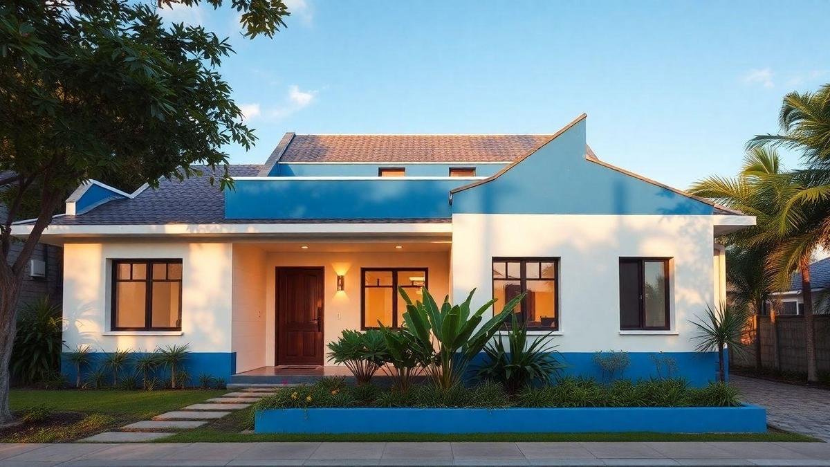 Acabamento de pintura exterior que impressiona