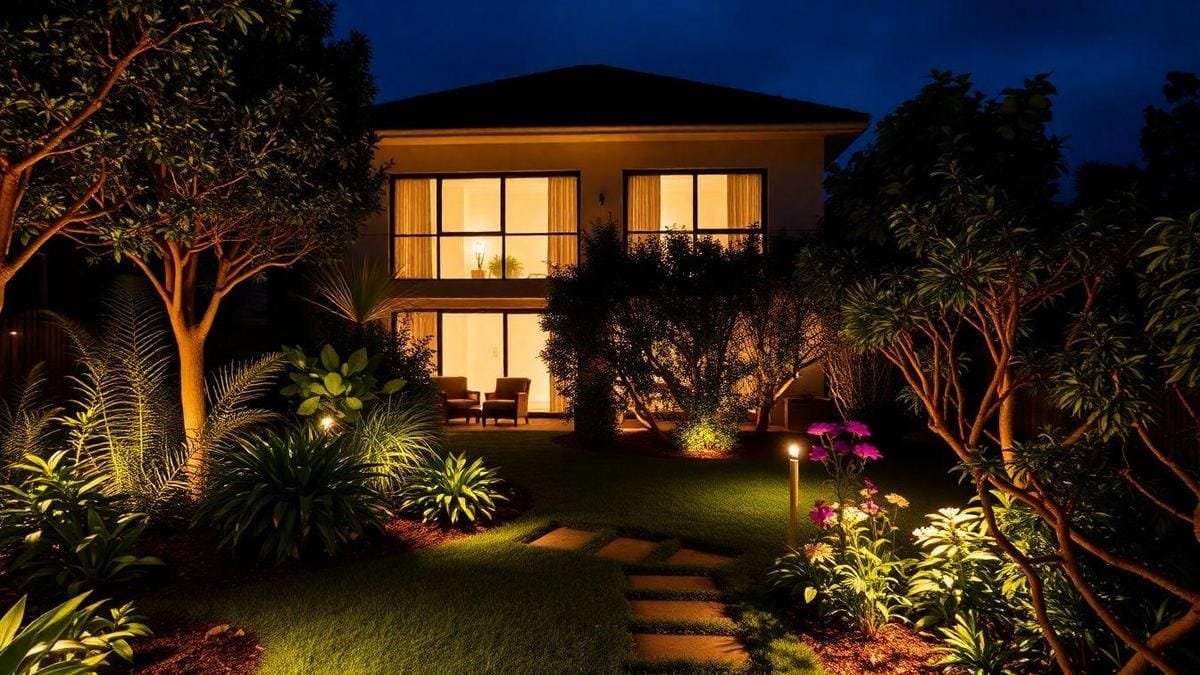 Benefícios da iluminação ambiente LED solar