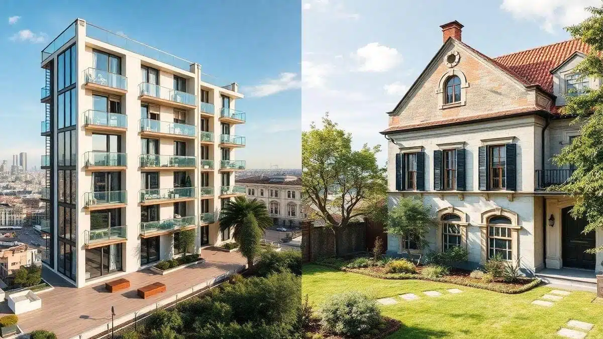 Comparação de Preços entre Imóveis Novos e Usados