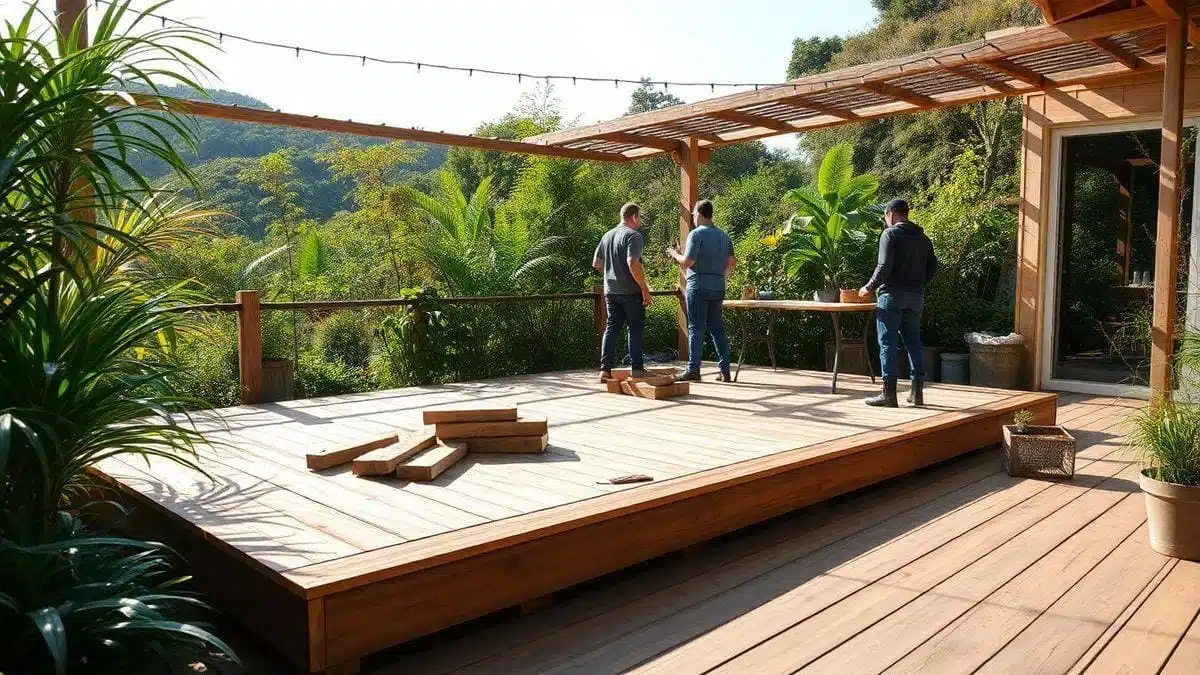 Passo a passo para construir um deck de madeira sustentável Passo a passo para construir um deck de madeira sustentável