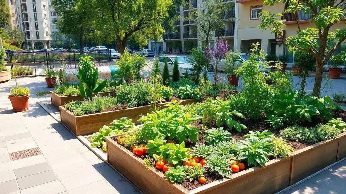 Planejamento de horta para hortas urbanas