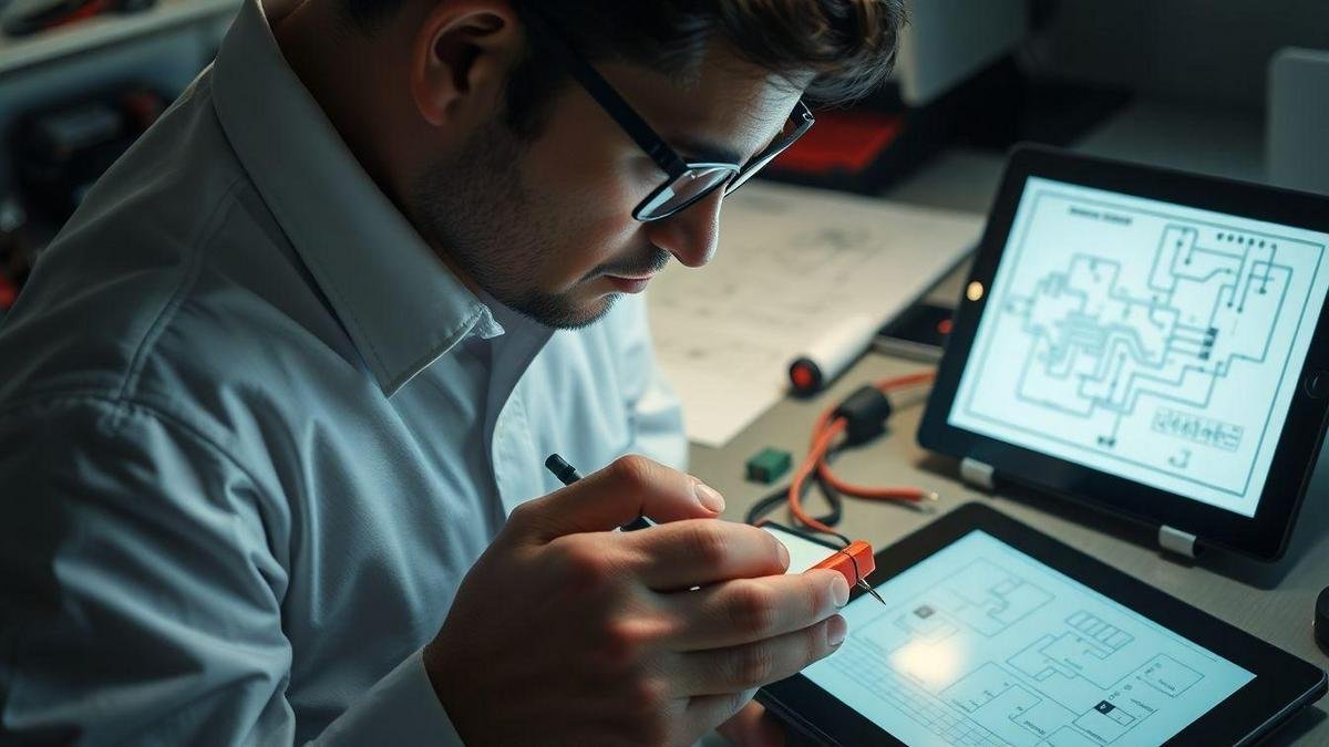 Procedimentos de teste e medição de circuitos antes do seu conserto