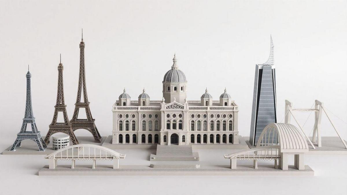 Comparando tamanhos entre Estruturas emblemáticas da engenharia com o Palácio de Versalhes e outras obras mundiais