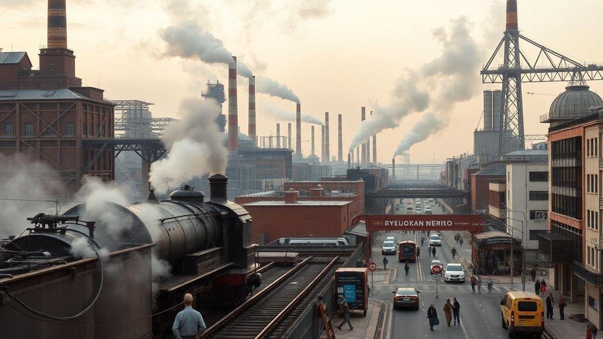 Invenções que mudaram a engenharia com a Revolução Industrial: impacto social, custo e crescimento urbano