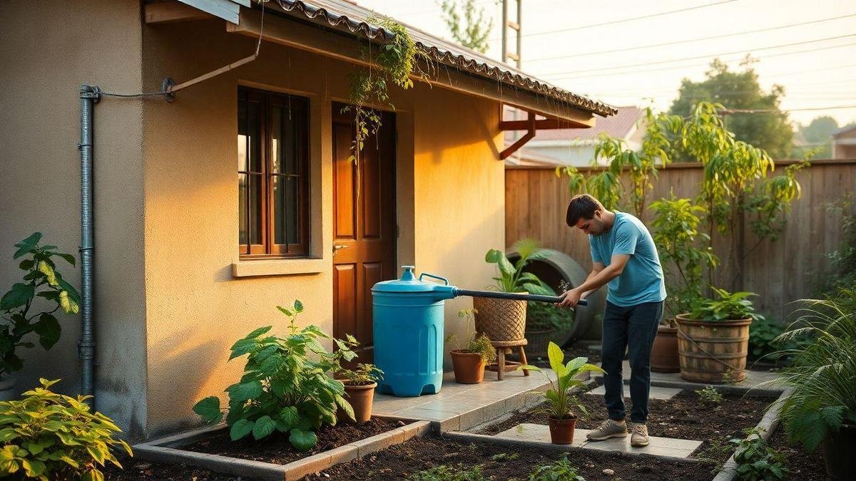 Benefícios do sistema de captação de água da chuva para reuso doméstico em residências pequenas