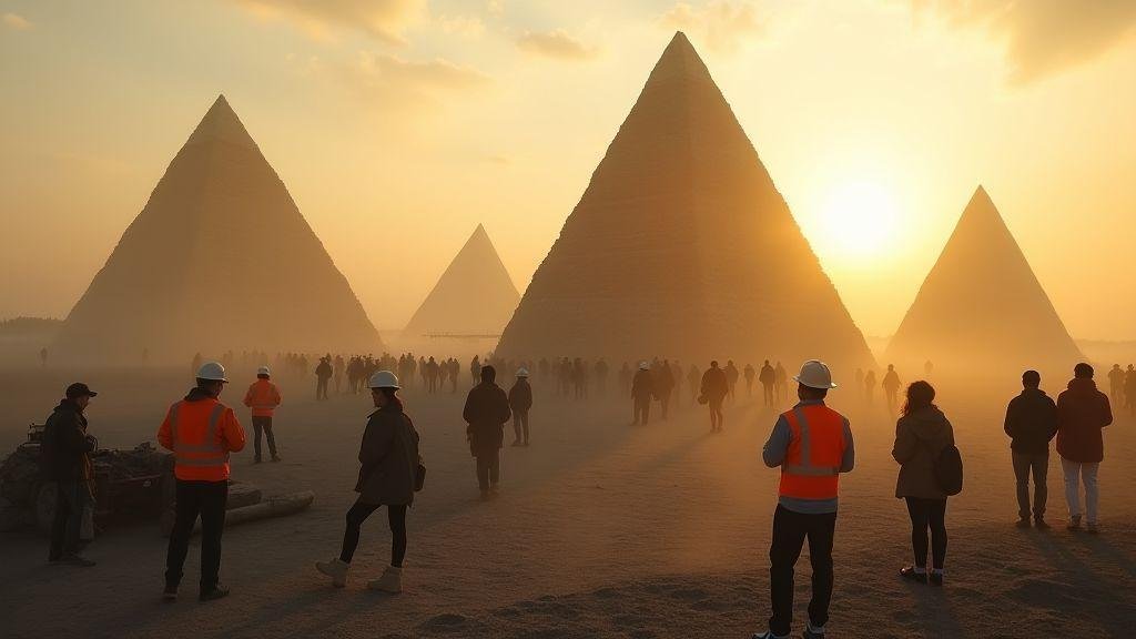 Conservação, turismo e custo moderno para manter as Pirâmides do Egito e outras obras