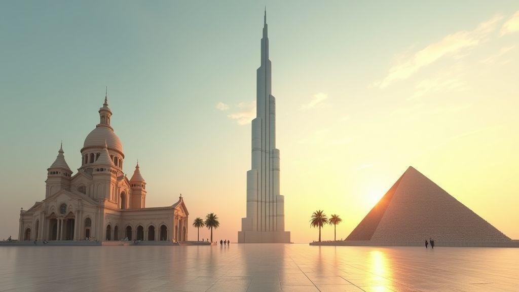 Importância da engenharia civil com a Igreja de São Pedro na comparação de tamanhos com Burj Khalifa e Pirâmide de Quéops Importância da engenharia civil com a Igreja de São Pedro na comparação de tamanhos com Burj Khalifa e Pirâmide de Quéops