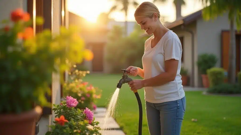 Reaproveitar água do chuveiro e pia no jardim: irrigação com água cinza sem riscos