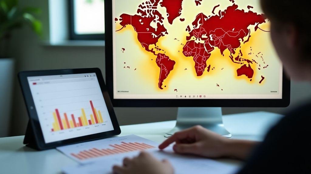 Visualização de calor e mapas de vendas por região para entender demanda