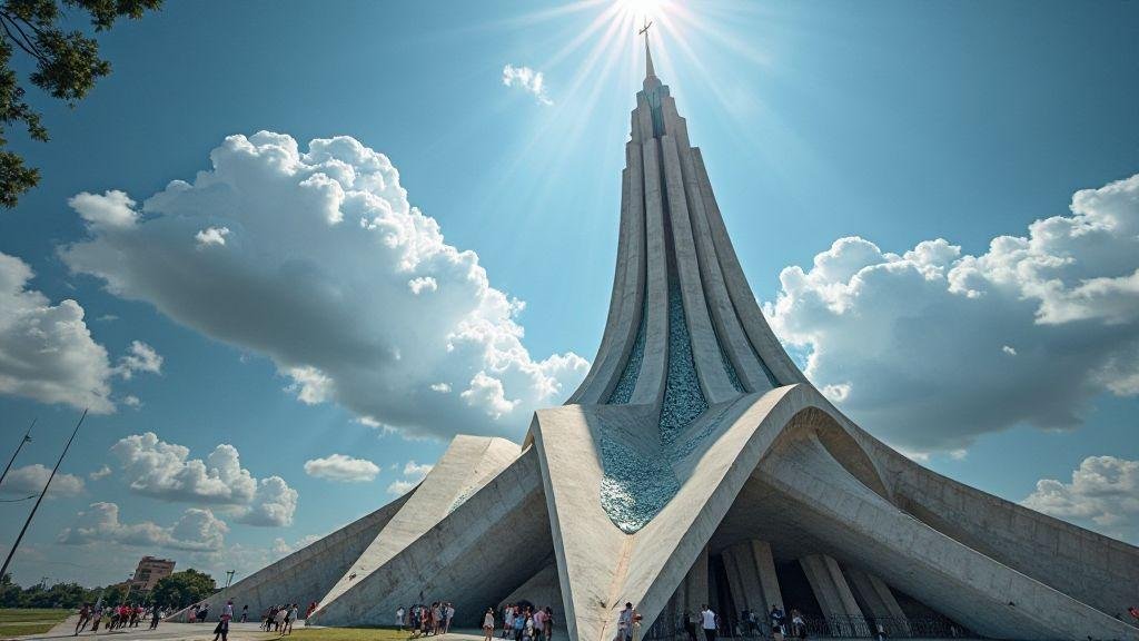 Como a estrutura hiperboloide Catedral funciona e o que você deve saber sobre Catedral de Brasília engenharia