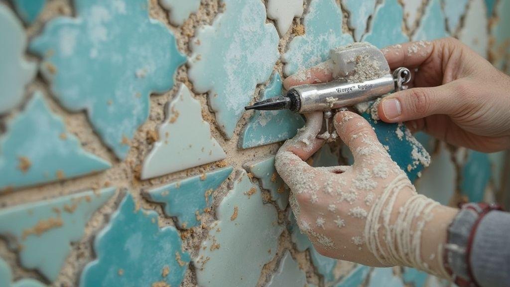 Como fazer reparo de rejunte de azulejos sem remover revestimento existente passo a passo