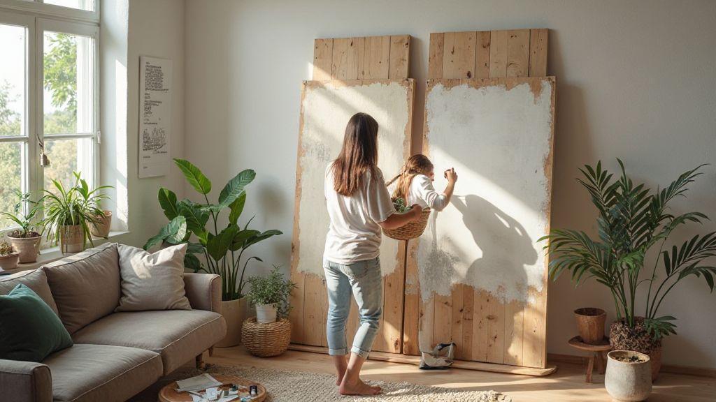 Como preparar e usar painel reciclado e painel pequeno em casa