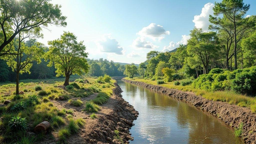 Como usar engenharia regenerativa e engenharia ecológica para recuperar habitats na obra