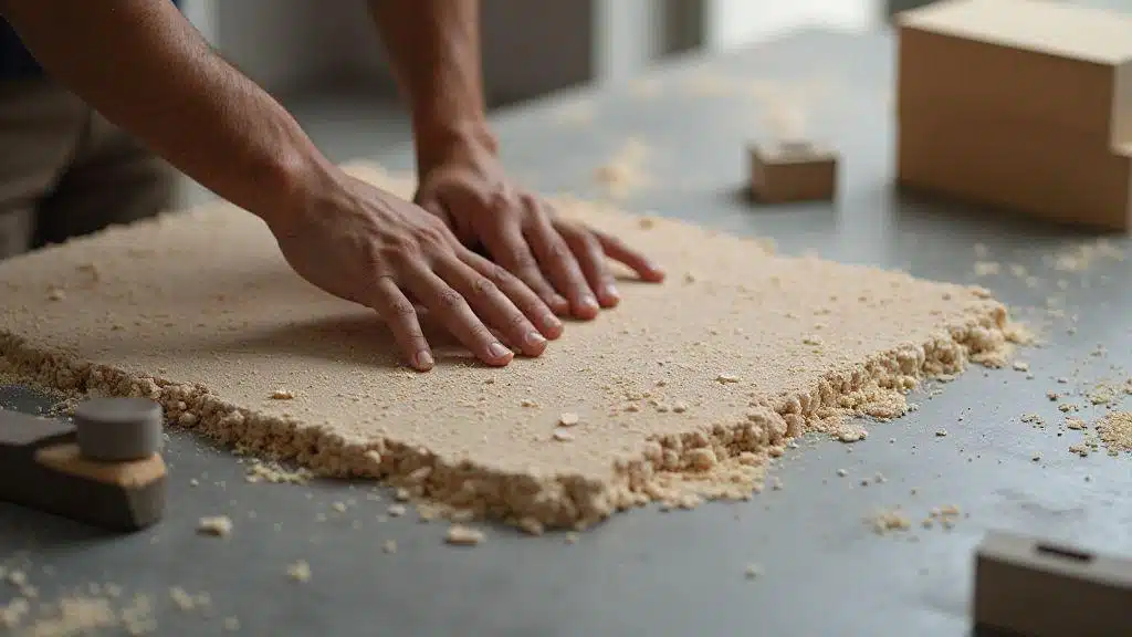 Comparação clara entre manta acústica, contrapiso acústico, EVA e cortiça para seu piso