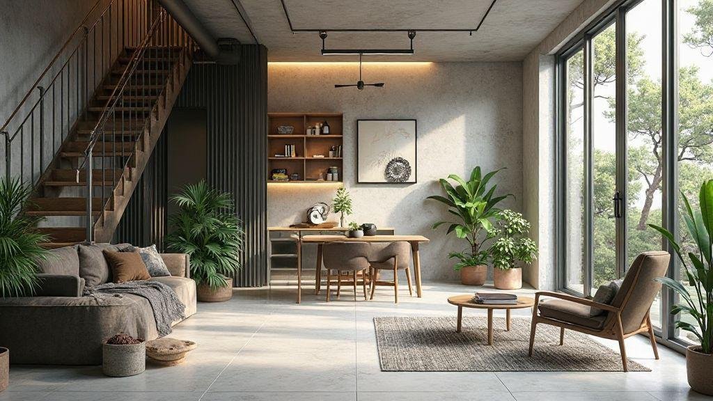 Escada metálica sob medida e modular para apartamentos