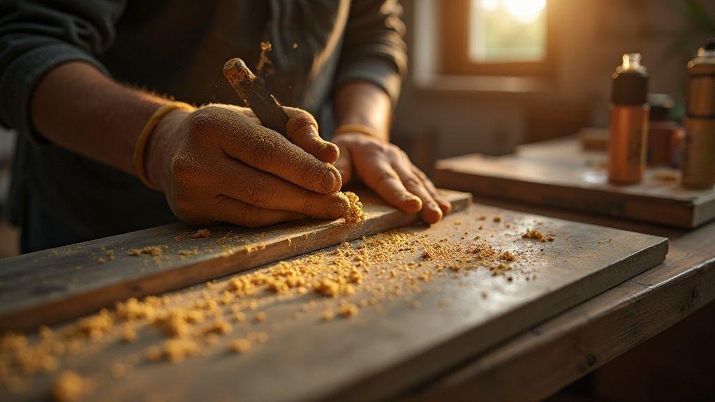 Lixar e aplicar verniz de forma econômica e segura