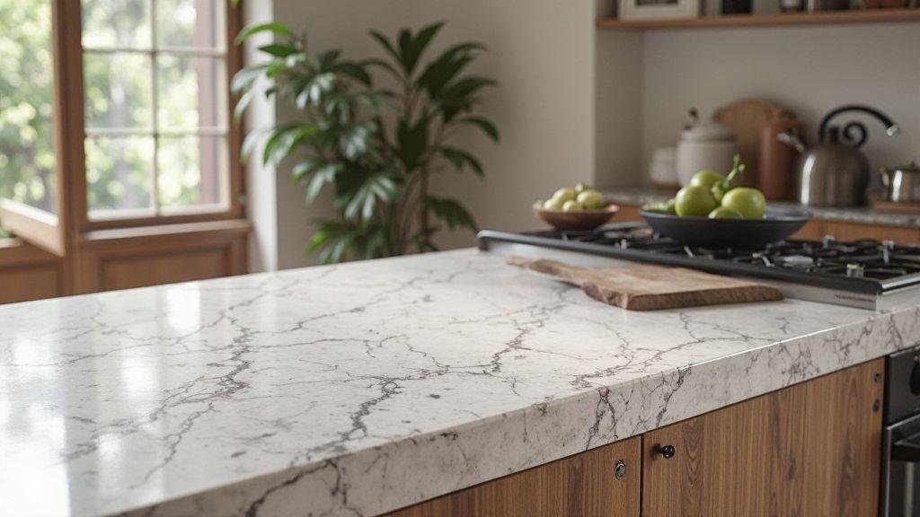 Materiais para revestimento de bancada de cozinha