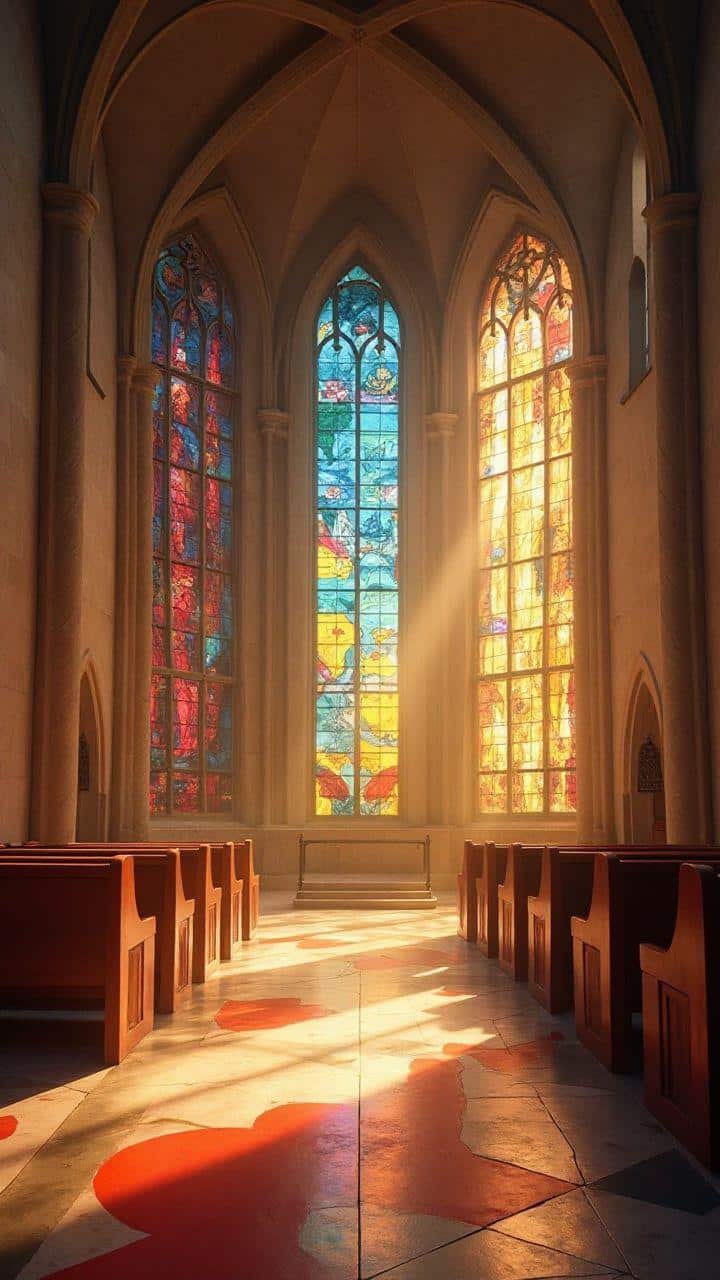 O que Significam os Vitrais das Igrejas: Histórias de Fé em Cores