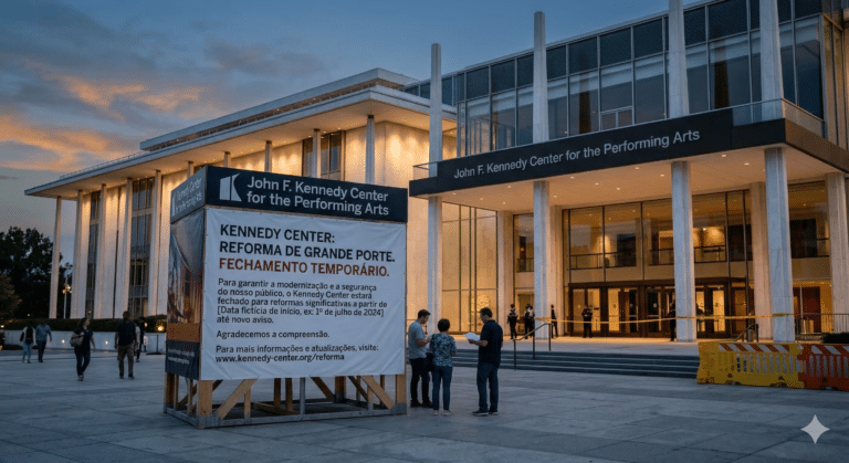Kennedy Center aprova reforma de grande porte com fechamento temporário