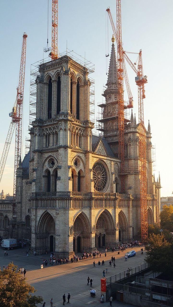 Realizações monumentais de engenharia na Catedral NotreDame reveladas